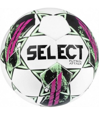 Piłka Nożna Halowa Select Futsal Attack V22 Rozmiar 4 17622 Biało-Różowa