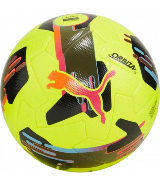 Piłka nożna Puma Orbita 1 TB 084322 03 żółto-czarna FIFA Quality Pro