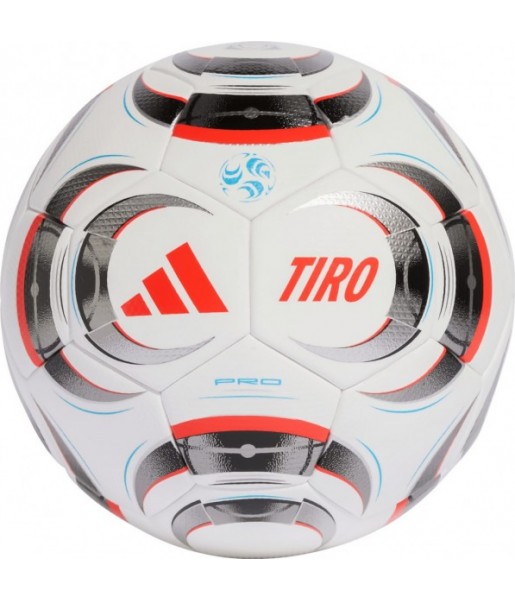 Piłka nożna Adidas Tiro Pro JW1533 r.5 biało-czarno-czerwona, termozgrzewana, FIFA Quality Pro