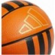 Piłka do koszykówki Adidas 3-Stripes Rubber Mini HM4971 r.3 pomarańczowo-czarna, gumowa, do hali i na zewnątrz