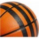 Piłka do koszykówki Adidas 3-Stripes Rubber Mini HM4971 r.3 pomarańczowo-czarna, gumowa, do hali i na zewnątrz