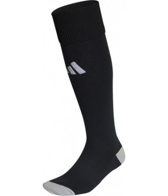 Getry piłkarskie Adidas Milano 23 HT6538 czarne z białym logo, technologia AEROREADY