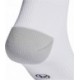 Getry piłkarskie Adidas Milano 23 IB7813 białe z czarnym logo, technologia AEROREADY