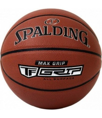 Piłka do koszykówki Spalding Max Grip 76873Z brązowa ze skórą kompozytową i pogłębionymi kanalikami