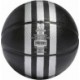 Piłka do koszykówki Adidas 3-Stripes Rubber Mini HM4972 r.3 czarno-srebrna, gumowa, do hali i na zewnątrz