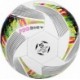 Piłka nożna Spokey Prodigy 925384 biało-zielono-pomarańczowa, szyta maszynowo z TPU