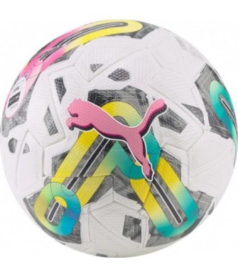 Piłka nożna Puma Orbita 1 TB 083774 01 biało-zielono-różowa, FIFA Quality Pro