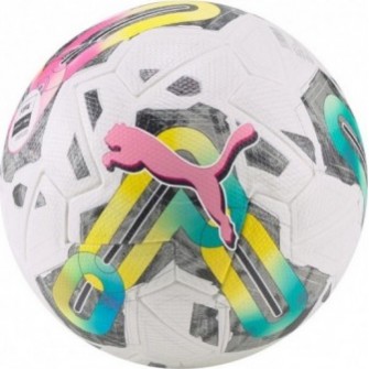 Piłka nożna Puma Orbita 1 TB 083774 01 biało-zielono-różowa, FIFA Quality Pro