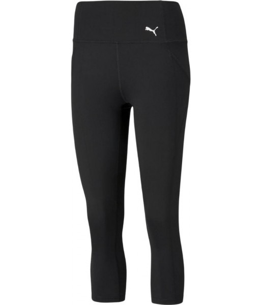 Legginsy damskie Puma 3/4 Train Favorite Forever High Waist 520266 01 czarne z wysokim stanem