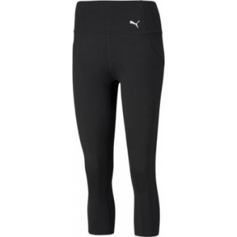 Legginsy damskie Puma 3/4 Train Favorite Forever High Waist 520266 01 czarne z wysokim stanem