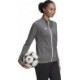 Bluza rozpinana damska Adidas Entrada 22 Track Jacket H57527 szara z pełnym zamkiem i technologią AEROREADY