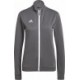 Bluza rozpinana damska Adidas Entrada 22 Track Jacket H57527 szara z pełnym zamkiem i technologią AEROREADY