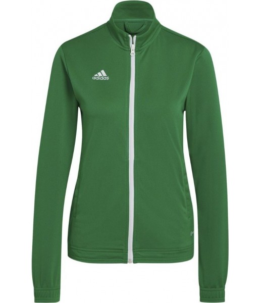 Bluza rozpinana damska Adidas Entrada 22 Track Jacket HI2136 zielona z pełnym zamkiem i technologią AEROREADY