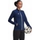 Bluza rozpinana damska Adidas Entrada 22 Track Jacket H57528 granatowa z pełnym zamkiem i technologią AEROREADY