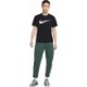 Koszulka męska Nike NSW Tee Icon Swoosh DC5094 010 czarna z dużym białym logo Swoosh i wygodnym standardowym krojem