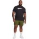Koszulka męska Nike NSW Tee Icon Swoosh DC5094 010 czarna z dużym białym logo Swoosh i wygodnym standardowym krojem