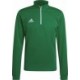 Bluza treningowa męska Adidas Entrada 22 Training Top HI2129 zielona z zamkiem do połowy i technologią AEROREADY