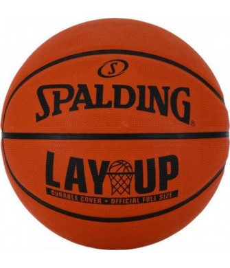 Piłka do koszykówki Spalding Layup 83729Z pomarańczowa, gumowa do gry outdoor