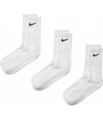 Skarpety Nike Everyday Cushioned Crew SX7664 100 białe rozmiar 34–38 3 pary