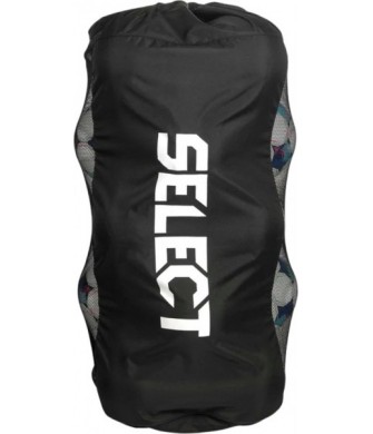 Torba na piłki nożne Select 810070 czarna na 18-20 piłek z regulowanym paskiem, ściągaczem i wzmocnionym spodem