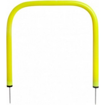 Płotek treningowy wbijany Select 800024 żółty 50x50 cm z metalowymi końcówkami do ćwiczeń technicznych i koordynacyjnych