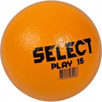 Piłka piankowa Select Foam Ball Play 15 430005 pomarańczowa 46 cm z miękkiej pianki i powłoką PU do gier i ćwiczeń dzieci