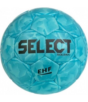 Piłka ręczna Select Solera V26 Official EHF 210036 niebieska, ręcznie szyta z pianką 4 mm i pęcherzem Zero-Wing do gry na hali