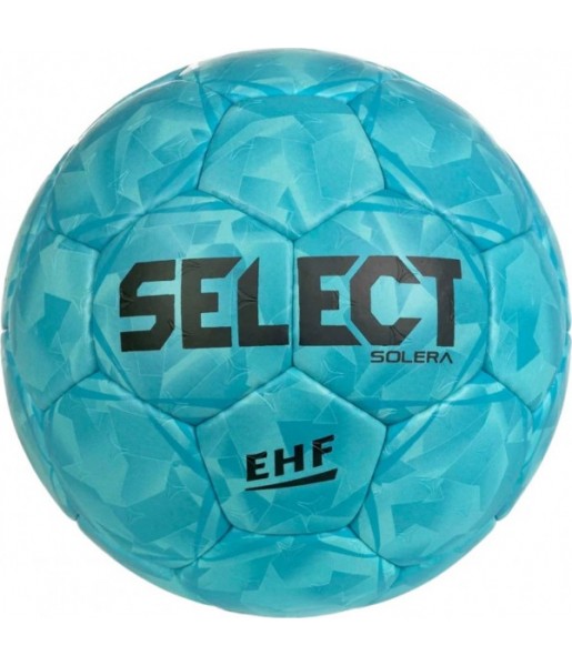Piłka ręczna Select Solera V26 Official EHF 210036 niebieska, ręcznie szyta z pianką 4 mm i pęcherzem Zero-Wing do gry na hali