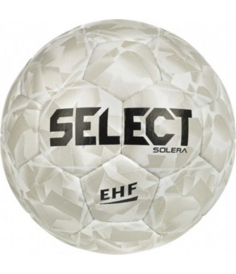 Piłka ręczna Select Solera V26 Official EHF 210036 biała, ręcznie szyta z pianką 4 mm i pęcherzem Zero-Wing do gry na hali