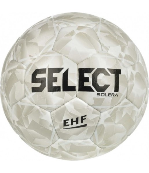 Piłka ręczna Select Solera V26 Official EHF 210036 biała, ręcznie szyta z pianką 4 mm i pęcherzem Zero-Wing do gry na hali