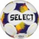 Piłka nożna Select Diamond V26 biało-pomarańczowa rozmiar 4 FIFA Basic, ręcznie szyta z 32 paneli i powierzchnią TPU