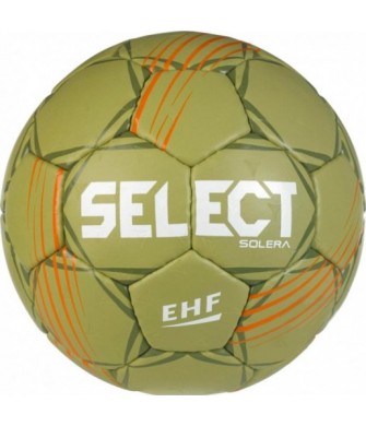 Piłka ręczna Select Solera V24 rozmiar 3 zielona, ręcznie szyta ze skóry syntetycznej, z pianką 4 mm i pęcherzem Zero-Wing