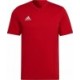 Koszulka męska Adidas Entrada 22 Tee czerwona. 100% bawełna, regularny krój i dekolt V. Wygodna na co dzień i dla klubów. Kup w 