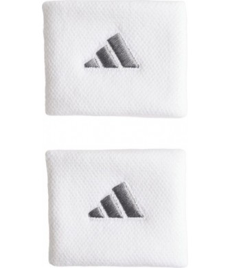 Frotki Adidas Tennis Wristband Small białe 2 sztuki na nadgarstek