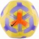 Piłka nożna Nike Skills Mini IQ0648 710 żółto-fioletowa rozmiar 1 z gumową dętką i logo Nike