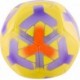 Piłka nożna Nike Skills Mini IQ0648 710 żółto-fioletowa rozmiar 1 z gumową dętką i logo Nike