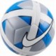 Piłka nożna halowa Nike Maestro Futsal HV5100 464 biało-szaro-niebieska z teksturowaną powierzchnią
