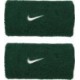 Frotki na rękę Nike Swoosh Wristbands 2 szt. N1012406319 zielone z białym haftowanym logo Nike