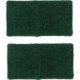 Frotki na rękę Nike Swoosh Wristbands 2 szt. N1012406319 zielone z białym haftowanym logo Nike