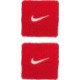 Frotki na rękę Nike Swoosh Wristbands 2 szt. N1012405610 czerwone z białym logo Nike