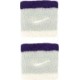 Frotki na rękę Nike Swoosh Wristbands 2 szt. N1012405043 szaro-fioletowo-białe z logo Nike
