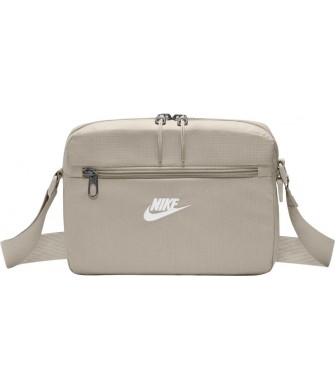 Torebka na ramię Nike Heritage 2.0 4 l IB4378 236 kremowa z regulowanym paskiem i haftowanym logo