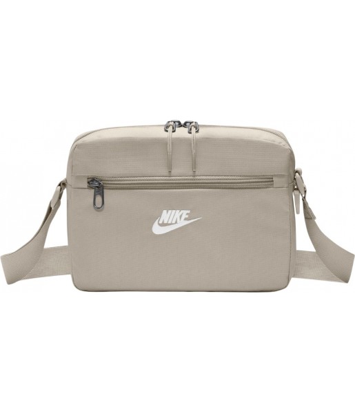 Torebka na ramię Nike Heritage 2.0 4 l IB4378 236 kremowa z regulowanym paskiem i haftowanym logo