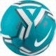 Piłka nożna Nike Mercurial Fade HV6330 102 niebiesko-biała z teksturowaną powierzchnią i logo Nike