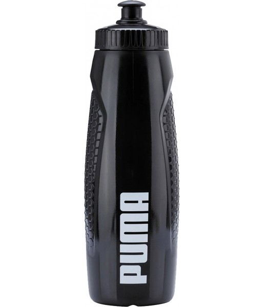 Bidon Puma TR Bottle Core 600 ml 053813 01 czarny z antypoślizgową powierzchnią i sportowym ustnikiem