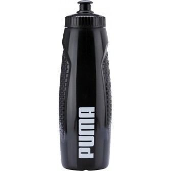 Bidon Puma TR Bottle Core 600 ml 053813 01 czarny z antypoślizgową powierzchnią i sportowym ustnikiem