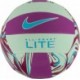 Piłka siatkowa Nike All Court Lite N1009071545 fioletowo-miętowa z niebieskimi akcentami i logo Nike