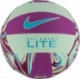 Piłka siatkowa Nike All Court Lite N1009071545 fioletowo-miętowa z niebieskimi akcentami i logo Nike