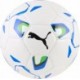 Piłka nożna halowa Puma Stellar Club Futsal 085086 01 biało-niebieska z zielonymi akcentami