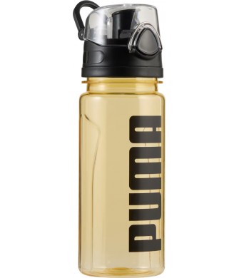 Bidon Puma TR Bottle Sportstyle 600 ml 053518 39 żółty z przezroczystym korpusem i czarną pokrywką